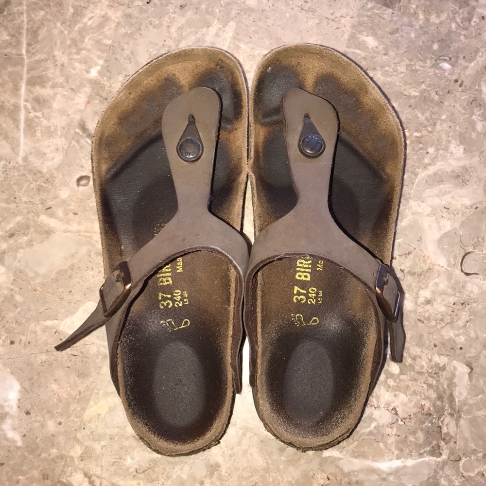 Thong strap Birkenstocks